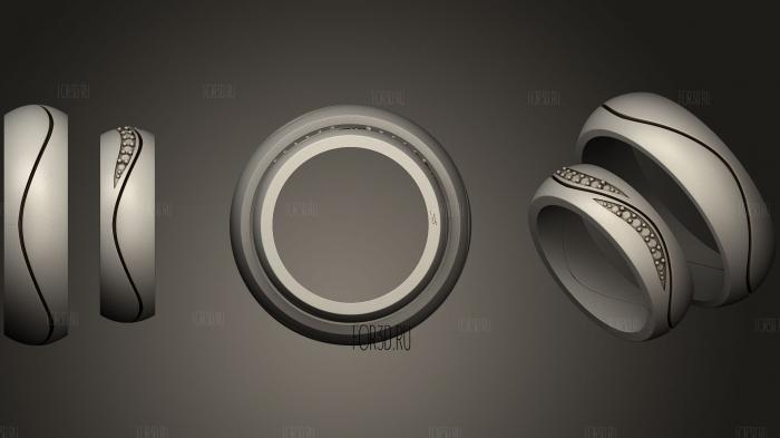 Ring 22 stl model for CNC